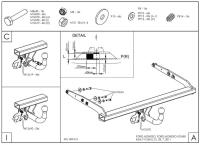 Фаркоп Galia для Ford Mondeo седан, универсал (2007-2014) № F115A