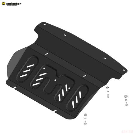 Защита радиатора для JAC T6 (2019-2025) (только с защитой двигателя) № 78308