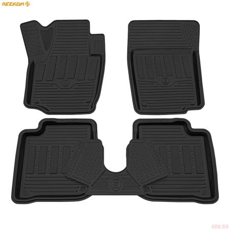 Коврики салона Rezkon резиновые для Skoda Rapid (2014-2020) № 1030020100