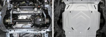 Защита двигателя для Mitsubishi Pajero Sport (2016-2025) № 333.4041.2