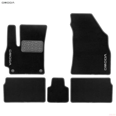 Коврики салона текстильные оригинальные для Omoda C5 (2022-2025) № OMODA0201