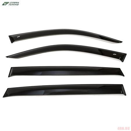 Дефлекторы боковых окон Cobra для Lifan X60 (2012-2018) широкие № LE30411