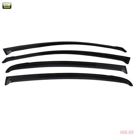 Дефлекторы боковых окон для Kia Rio седан (2017-2023) № SKIRIO1732