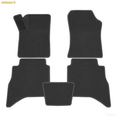 Коврики салона 3D EVA Ромб резиновые для Great Wall Poer (2019-2025) с серым кантом № 9218020102