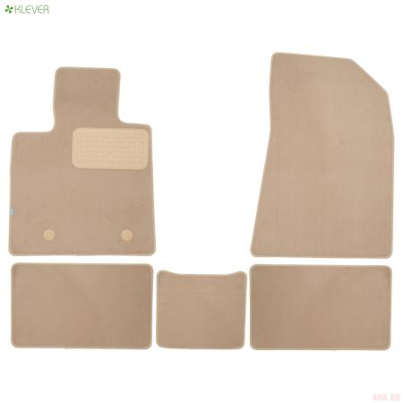 Коврики салона текстильные Premium для Changan UNI-V (2022-2025) 5 шт. бежевые № KLEVER0409200422112kh