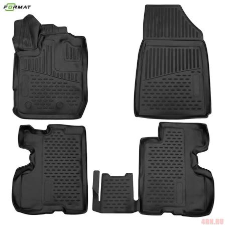Коврики 3D салона для Renault Arkana (2019-2025) № FORMAT.3D02303210k