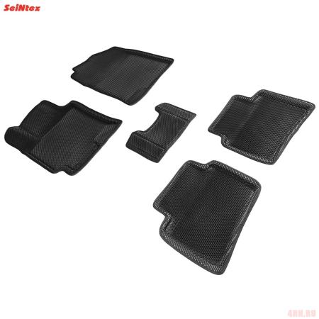 Коврики салона Eva 3D "соты" для Kia Rio X-Line (2017-2023) № 95163