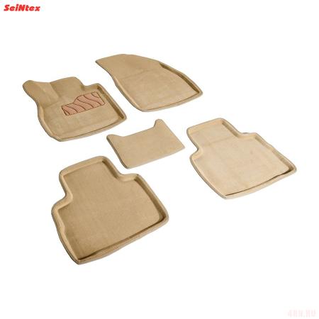 Коврики салона 3D текстильные для Exeed RX (2023-2025) бежевые № 99185