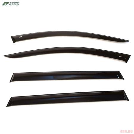 Дефлекторы боковых окон Cobra для Skoda Octavia комби (2013-2020) широкие № SE21513