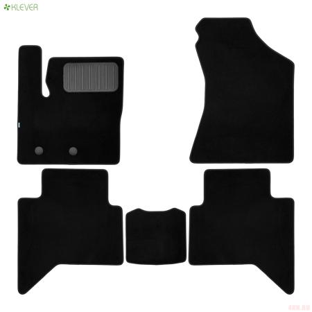 Коврики салона текстильные Premium для Changan Hunter Plus (2023-2025) 5 шт.. № KLEVER0509200622110kh