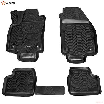 Коврики салона (3D с подпятником) для Opel Astra H универсал (2004-2012) с высоким бортом № ACM-PS-84