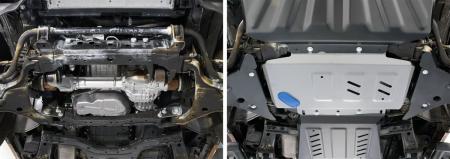 Защита двигателя для Mercedes X-Class 4WD (2017-2020) № 333.4165.2