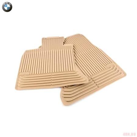 Коврики салона передние оригинальные для BMW 5-Серия (F07) (2010-2016) бежевые № 51472152350