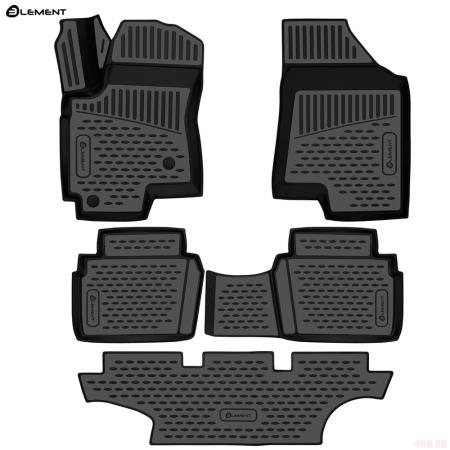 Коврики салона формованные TPE Standard для DongFeng 580 (2017-2025) 5 шт. № ELEMENT3DA08668210k