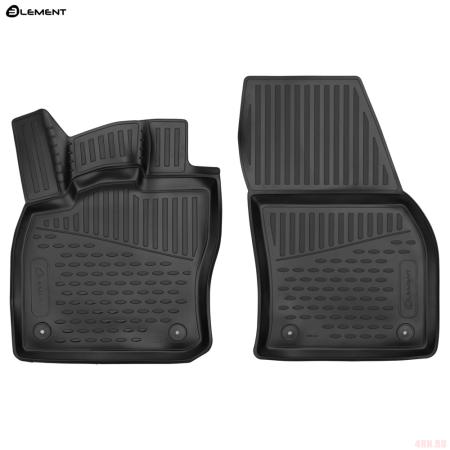 Коврики 3D салона для Volkswagen Caddy (2021-2025) 2 шт. № ELEMENT3DAN0187210k.F