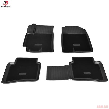 Коврики салона Norplast 3D комбинированные для Hyundai Solaris (2017-2022) № NPA11-C31-380-CM