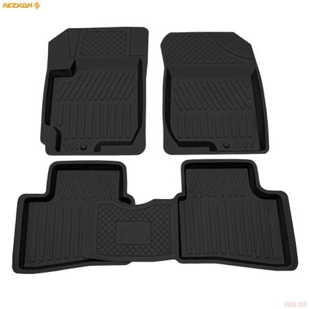 Коврики салона Rezkon резиновые для Kia Ceed (2007-2012) № 1021005100