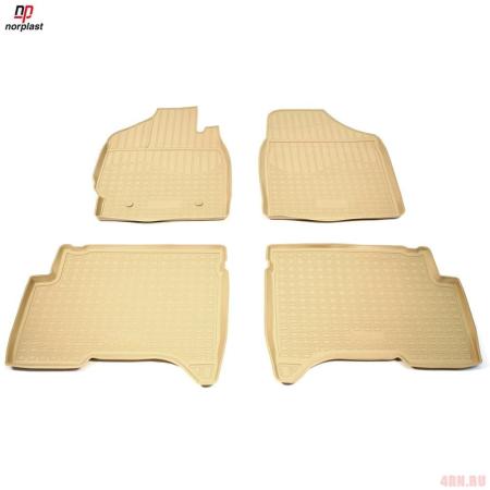 Коврики 3D салона Norplast для Lifan X50 (2015-2022) бежевые № NPA10-C51-750-B