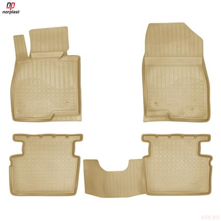 Коврики салона Norplast бежевые для Mazda 3 (2013-2018) № NPA11-C55-050-B