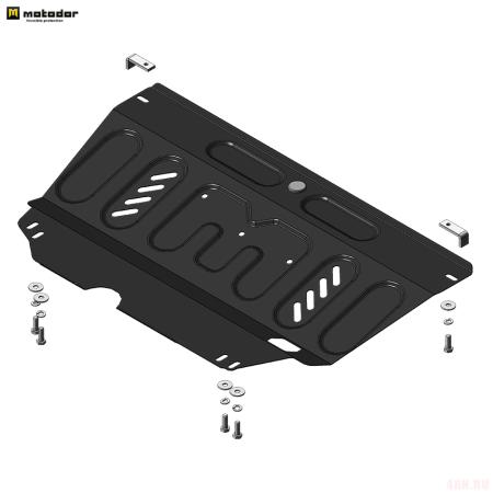 Защита картера и КПП для Peugeot 207 (2006-2012) № 71603