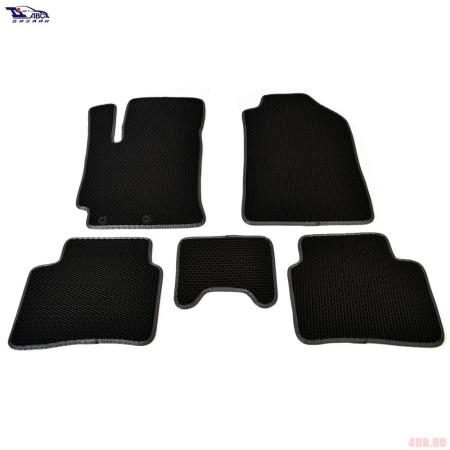 Коврики салона EVA для Kia Rio (2017-2023) с серым кантом № TAS2D-1328.01.04