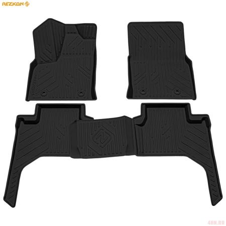 Коврики салона Rezkon для Toyota Land Cruiser 300 (2021-2025) № 0534025300