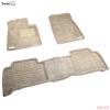 Коврики салона Pradar 3D текстильные бежевые для Toyota Land Cruiser 200 (2008-2012) № SI 07-00088