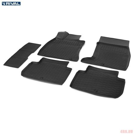 Коврик салона Rival для Kia Stinger (2018-2023) кроме Comfort № 12809001