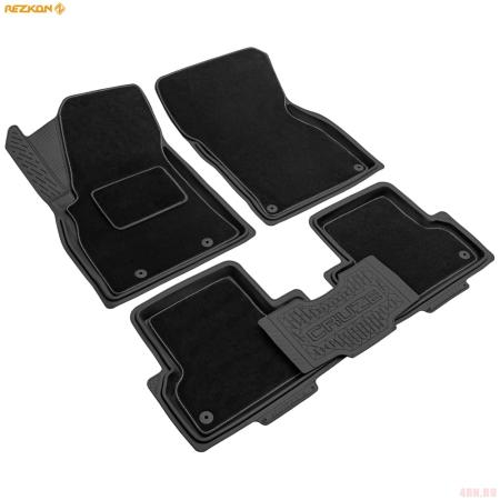Коврики салона Rezkon Transformer резиновые для Chevrolet Cruze (2009-2015) № 3012020100