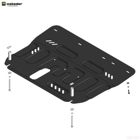 Защита картера и КПП для Hongqi HS3 (2024-2025) № 73908