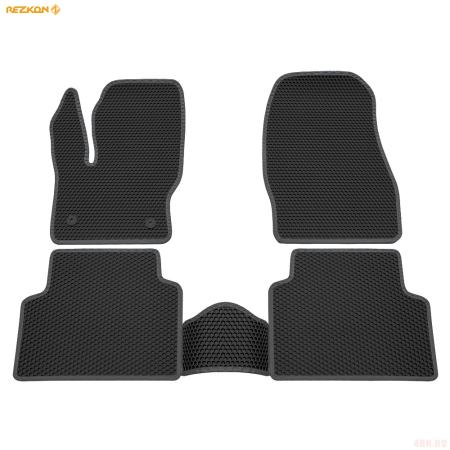 Коврики салона EVA соты резиновые для Ford Kuga (2013-2019) с серым кантом № 9116020102