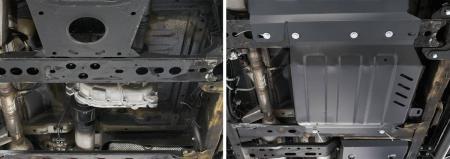 Защита раздаточной коробки для Nissan Pathfinder R51 (2005-2014) № 222.4167.1