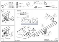 Фаркоп Galia быстросъемный для Mazda CX-5 (2012-2016) № M129C