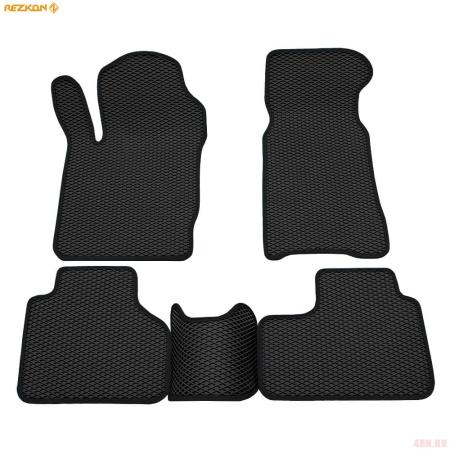 Коврики салона Rezkon EVA cоты резиновые для Chevrolet Niva (202123) с черным кантом № 9039040101