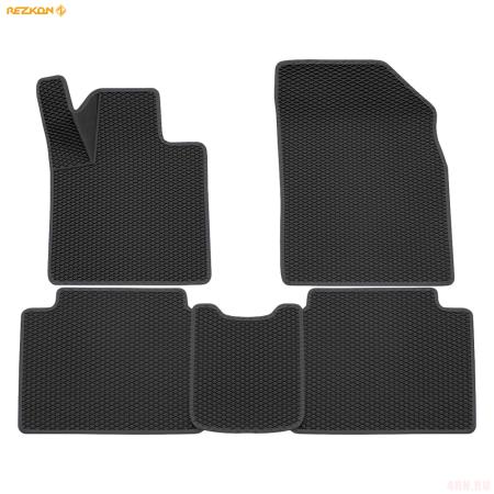 Коврики салона 3D EVA ромб резиновые для Exeed VX (2021-2025) с серым кантом № 9260005102