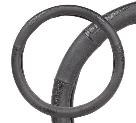 фотографии оплетка из искусственной кожи с тиснением (черный), l 40см awc-sl-03l