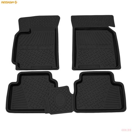 Коврики салона Rezkon резиновые для Chevrolet Lacetti (2004-2013) № 1012025100