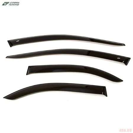 Дефлекторы боковых окон Cobra для Mazda 6 седан (2002-2007) широкие № ME20602