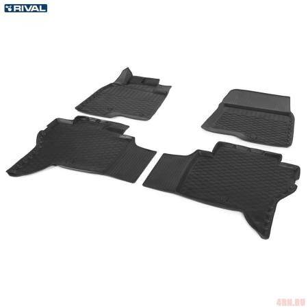 Коврик салона Rival для Mitsubishi Pajero 4 (5дв.) (2006-2021) № 14004002