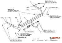 Фаркоп Imiola для Ford Focus 3 универсал (2011-2018) № E.047