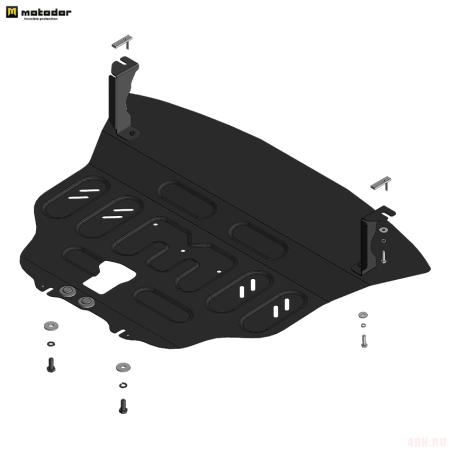 Защита картера и КПП для BAIC X35 (2019-2025) № 78501