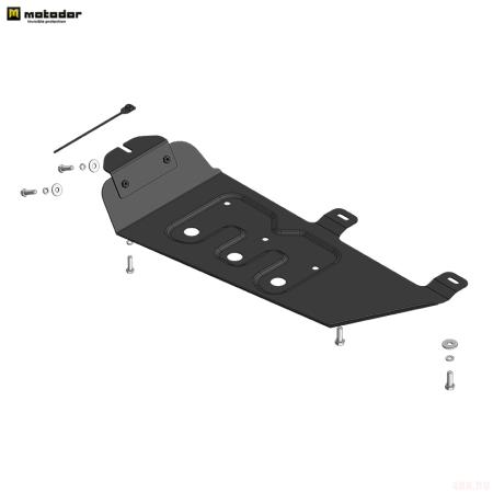 Защита раздаточной коробки для Tank 300 (2022-2025) № 73107
