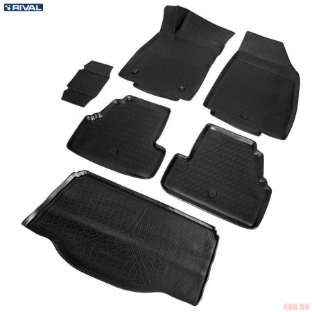 Комплект ковриков салона и багажника для Opel Mokka (2012-2016) № K14206002-1