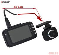 Видеорегистратор Incar VR-970 3", Ambrella A7 TFT, MP4, JPEG, HDMI (2304*1296) 2 камеры