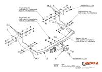 Фаркоп Imiola для Mercedes Sprinter 3,05 м со ступенькой (короткая база) (1995-2006) фланцевое крепление № M.018