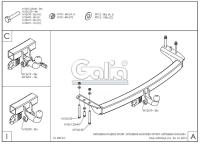 Фаркоп Galia для Mitsubishi Pajero Sport (1998-2008) № M057A