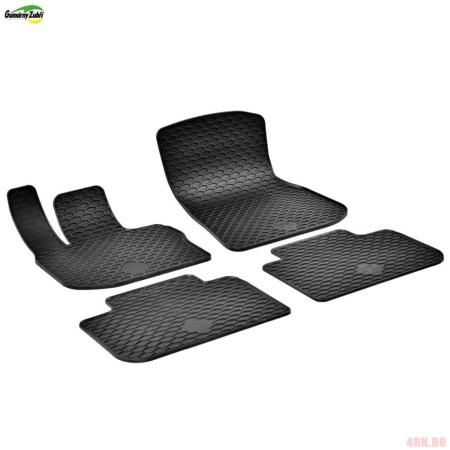 Коврики салона Gurmarny Zubri для BMW X4 (G02) (2018-2025) с оригинальными фиксаторами BMW Velcro № ST32-00433
