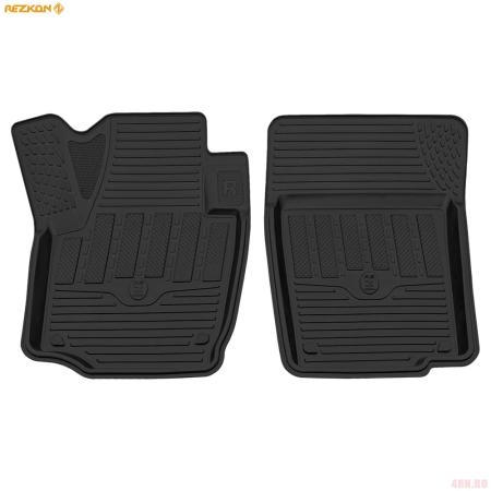 Коврики салона Rezkon передние резиновые для Skoda Rapid (2014-2020) № 1530020100