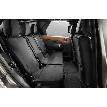 Чехлы на второй ряд сиденья водонепроницаемые (оригинальные), цвет Ebony Black для Land Rover Discovery 5 (2017-2025) № VPLRS0336PVJ
