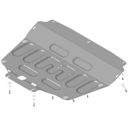 Защита картера и КПП для Chery Tiggo 7 (2018-2020) № 79002